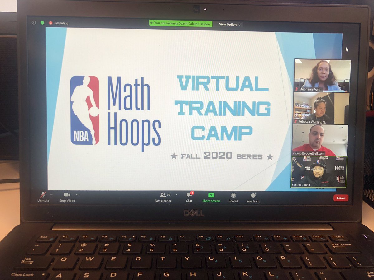 StephanieGVann's tweet photo. Thank you @khechara, @MattMPariseau &amp; @KAndersonEduc8 for passing down the info about @NBAMathHoops &amp; @Learn_Fresh! @mrsherrera_3 &amp; J. Guillory are on the call repping @SpringISD during today’s Virtual Training Camp for coaches! #WeWinAsATeam https://t.co/zrhFievZ3C