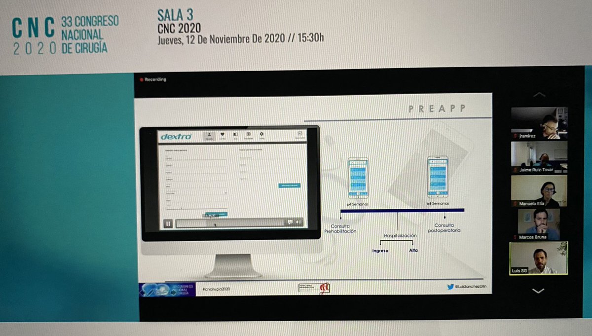 Curro_Blanco's tweet photo. Excelente ponencia de @LuisSanchezGlln en el #cncirugia2020 sobre la #PreApp en el contexto del #ERAS https://t.co/QvIsqLqf20