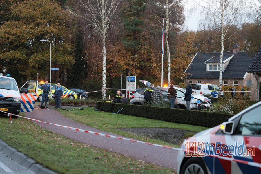 Politieauto betrokken bij aanrijding in #Mariënberg. 112 in Beeld.