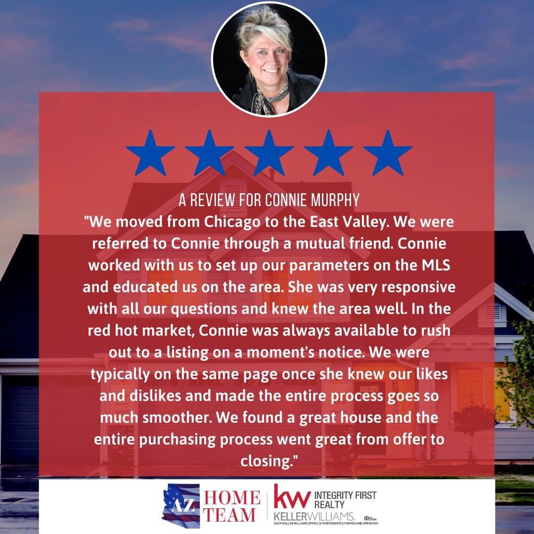 cmurphy702's tweet photo. Thanks Mark & Karen! I โค๏ธ happy clients & reviews like this!๐ซ & Thanks to a good friend for the referral- I know you prefer to be unnamed๐๐ฅฐ #5starreviews #grateful #movingtoAZ #referralsarethebestcompliment https://t.co/YQOmHZ5scZ