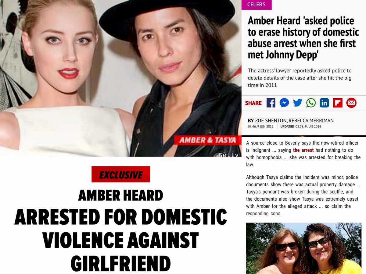 B) AH was arrested in 2009 for hitting her ex-girlfriend. She accused the female gay cop who made the arrest of being misogynist & homophobic."The arrest was made because an assault occurred (I witnessed it)" #AmberHeardIsAnAbuser  #JusticeforJonnyDepp  https://www.nydailynews.com/entertainment/gossip/homophobic-arrested-heard-2009-openly-gay-report-article-1.2666985