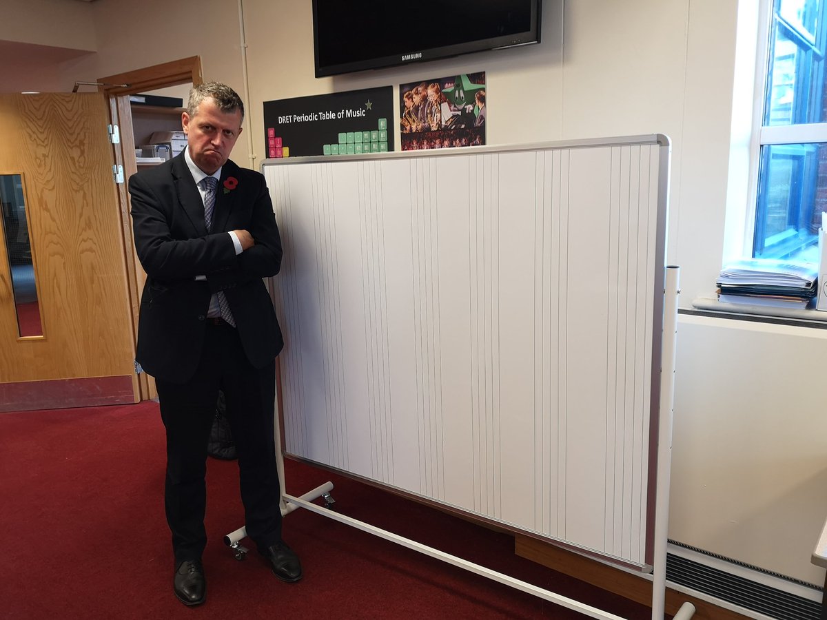 It's taken two months for the "custom-made" musical whiteboards we ordered for <a href="/MAAcademyMusic/">MAA Music Department</a> to arrive. And today they did...