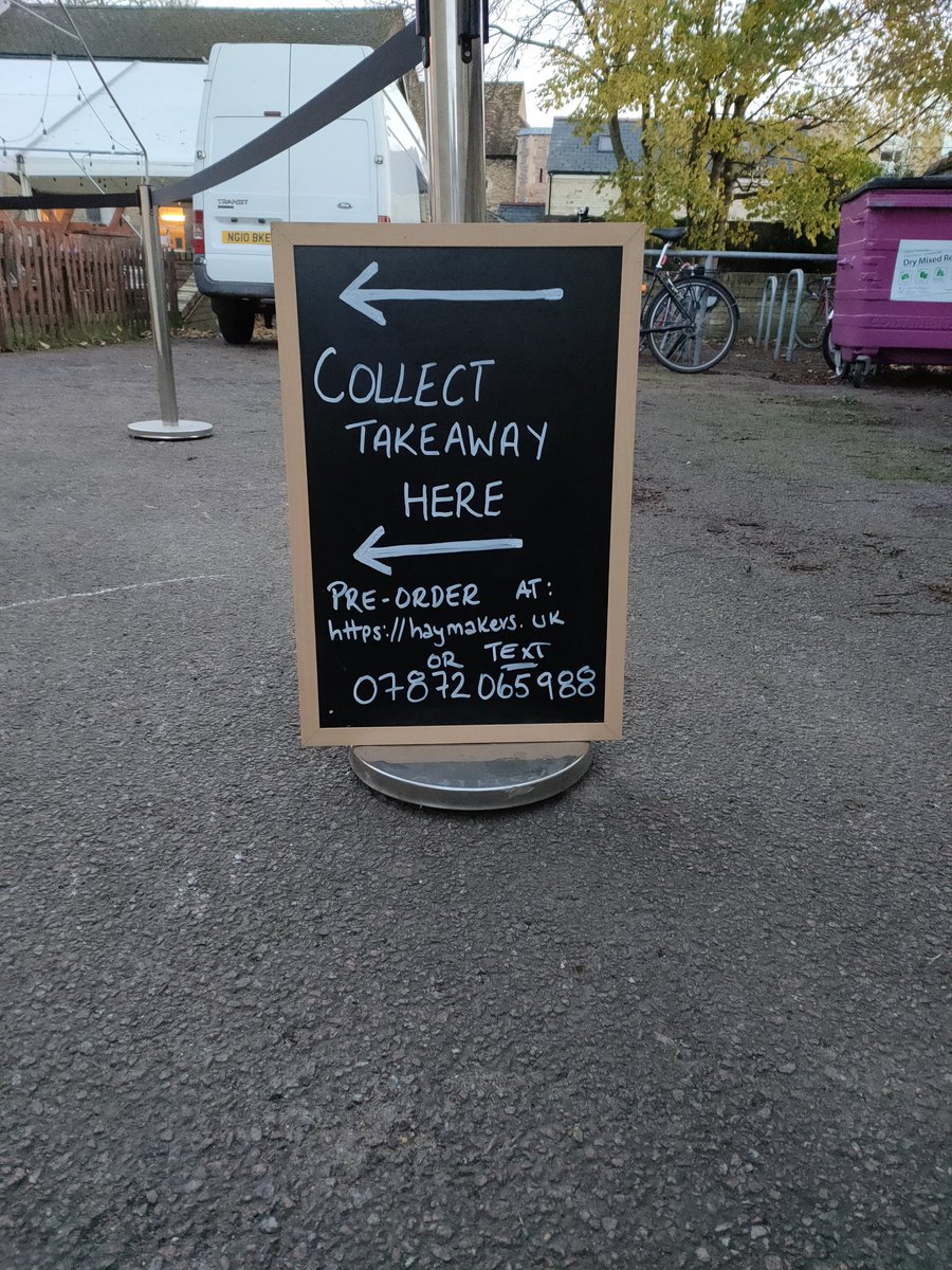HaymakersCam's tweet photo. We are open for takeaway! Preorder on line or text ahead! https://t.co/geimK8xZKz