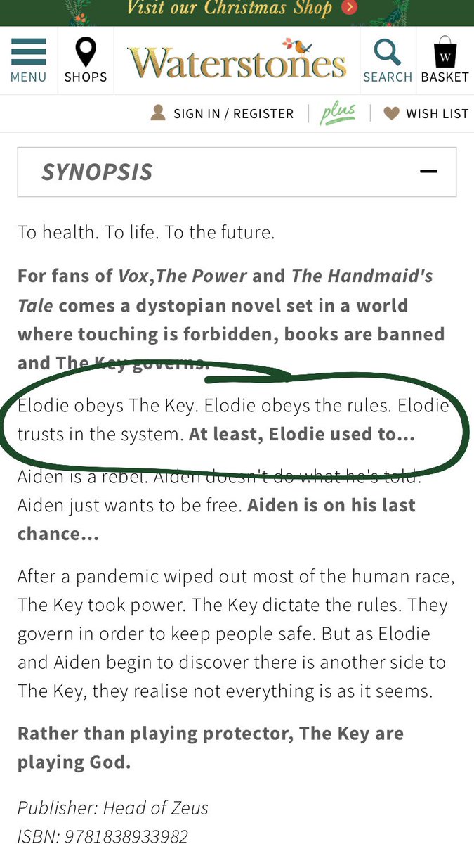 elodiehope_'s tweet photo. This book came across my Instagram stories in an ad & honestly I’ve never clicked “buy” so fast. #Dystopianfuture ✅
Pandemic wipes everyone out (lol) ✅
Protagonist named Elodie ✅✅✅
thanks @KCastAuthor for letting me see my name in a story after 30 years! #thekeytofear https://t.co/KcNXBCQqNO