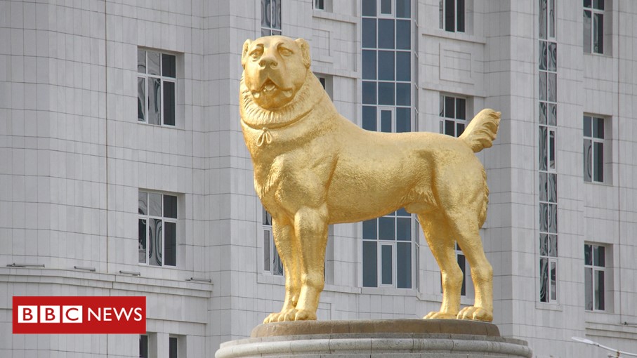 Turkmenistan leader unveils giant gold statue of his favourite dog

bbc.in/3knqmsP