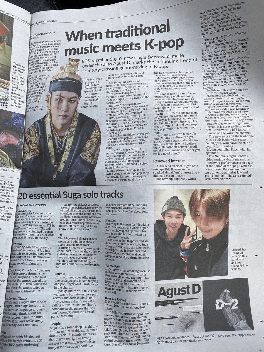 a WHOLE PAGE of a newspaper dedicated ONLY to him and his mixtape