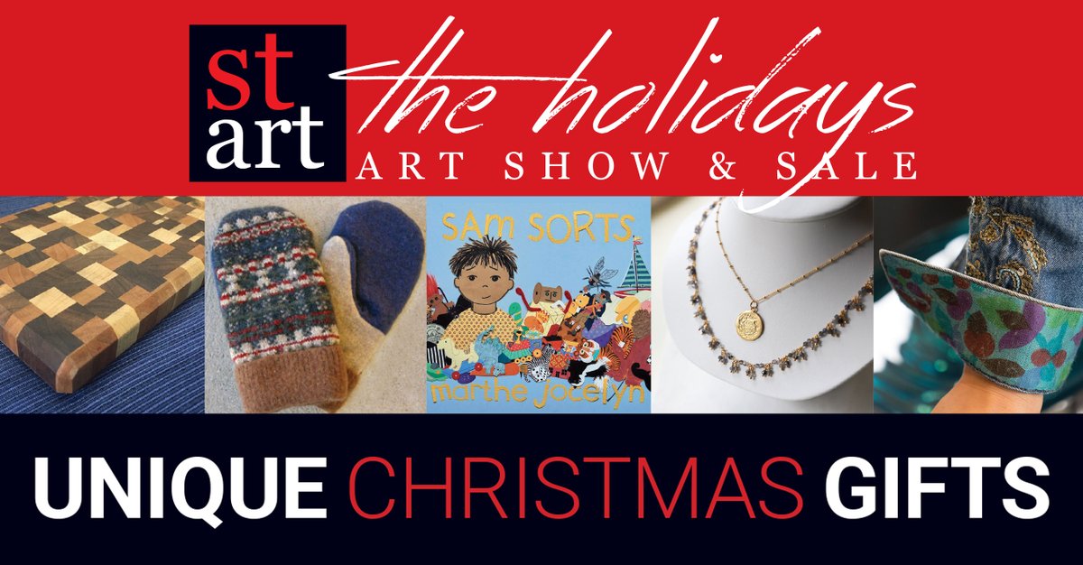Looking to do LOCAL ONLINE Christmas shopping? Start the Holidays Art Show &amp; Sale is the solution! Our 10th annual show features unique handmade gifts created by Stratford &amp; Perth Cty artists. The best selection of local Xmas shopping in SWO! startstratford.com #StratfordON