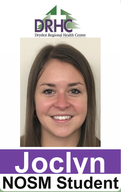 DrydenRegional's tweet photo. The DRHC is happy to be hosting Dryden's very own Joclyn Armit for some medical learning; she's home until Christmas. As a 2nd year medical student @thenosm she's getting some exposure to a wide range of disciplines...and some home cooked meals ;-). #momishappy https://t.co/4DPzNftj3T