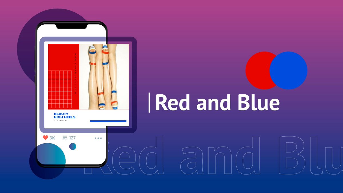 Red and BlueA very elegant & classic combination. The two primary colors are great to create some very visible contrast. We have seen amazing backgrounds with gradients using these 2 colors & combining them into very beautiful purple.