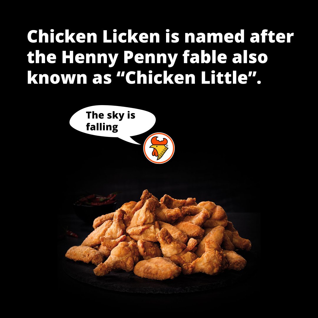 3/7 The iconic  @ChickenLickenSA name was suggested by a waiter back in 1981.Did you know that Chicken Little story is also known as Chicken Licken? #chickenlicken  #southafricanbrands  #ProudlySouthAfrican