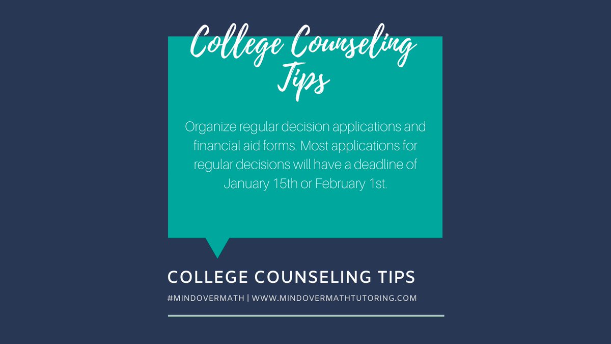 MINDoverMATHnc's tweet photo. #MindOverMath #CollegeCounselingTips https://t.co/e03JCBfkKz
