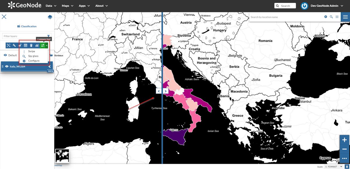 #MapSwipe and #Spyglass have landed on @GeoNode today.

Kudos to @allyoucanmap, @lorenzonatali and @alfa7691 for their work.

@GeoNode @GeoserverO @mapstore2 #FOSS4G #OSGEO #gischat #30daysmapchallenge #spatialdata #GIS