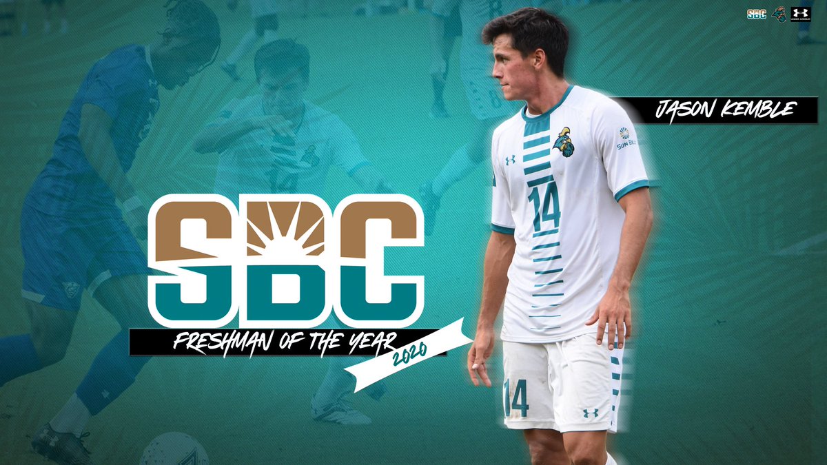 Congrats to CCU's <a href="/JasonKemble3/">Jason Kemble</a> for being named the Sun Belt Freshman of the Year
