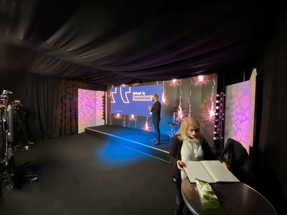 HybridAVuk's tweet photo. Another days filming in our live studio today ready for our clients hybrid conference next week #Hybridevents #eventprofs #liveeventsstudio https://t.co/MyJsMFGlz3