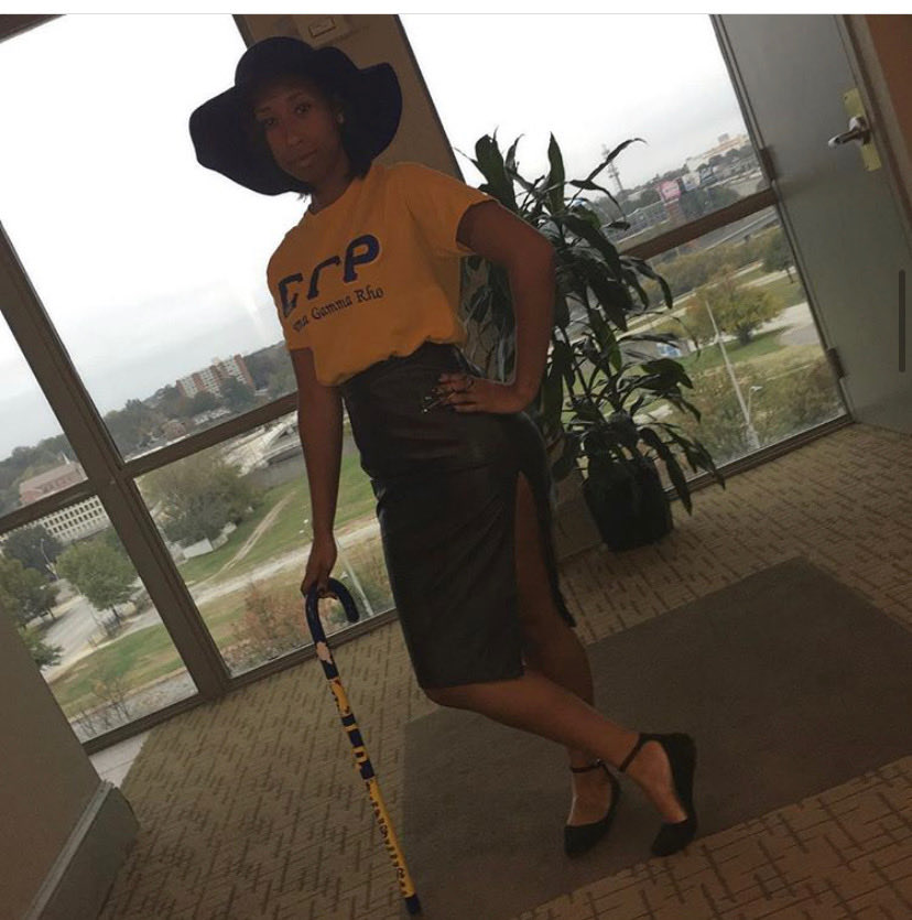 DarkHeadBeauty's tweet photo. Happy Founders Day to the poodle that has stolen my heart!! My sista from another mista!! #MuXi ❤️💛💙 https://t.co/hm0pJ9pSqN