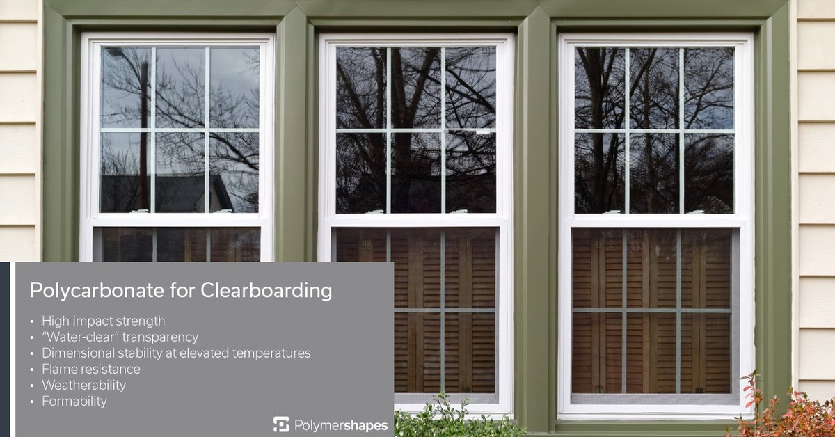 Polymershapes's tweet photo. When a property needs to be secured – protect the structure with high-impact #polycarbonate from #Polymershapes. Clear polycarbonate appears from the street like a normal window, delivering high curb appeal. Contact us today!
#performanceplastics #clearboarding https://t.co/XI5iNWyr7z