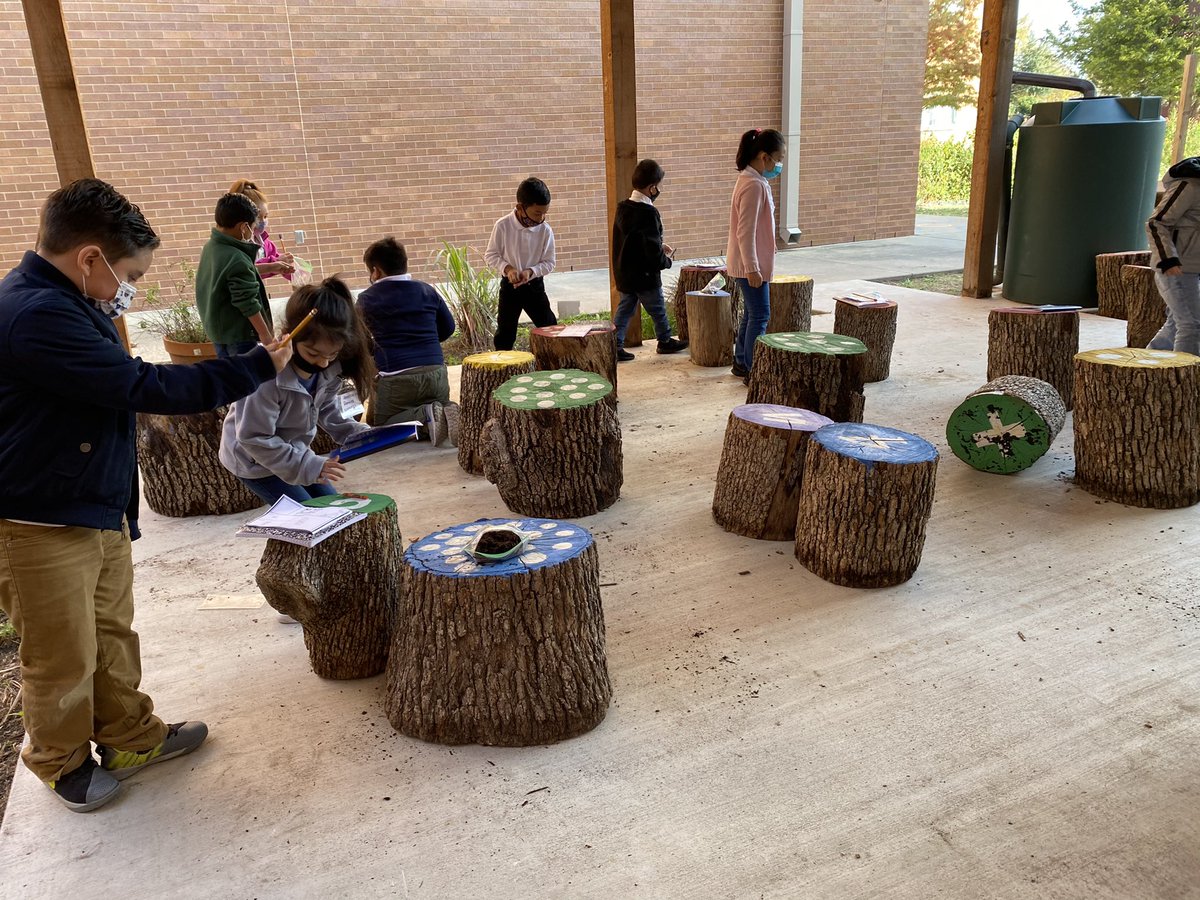MsDJGray's tweet photo. It is a beautiful day to some time in our outdoor classroom to learn a little about soil! Even virtual kiddos got to join in with us! @HBGonzalezPLA https://t.co/jXVNieEAlX