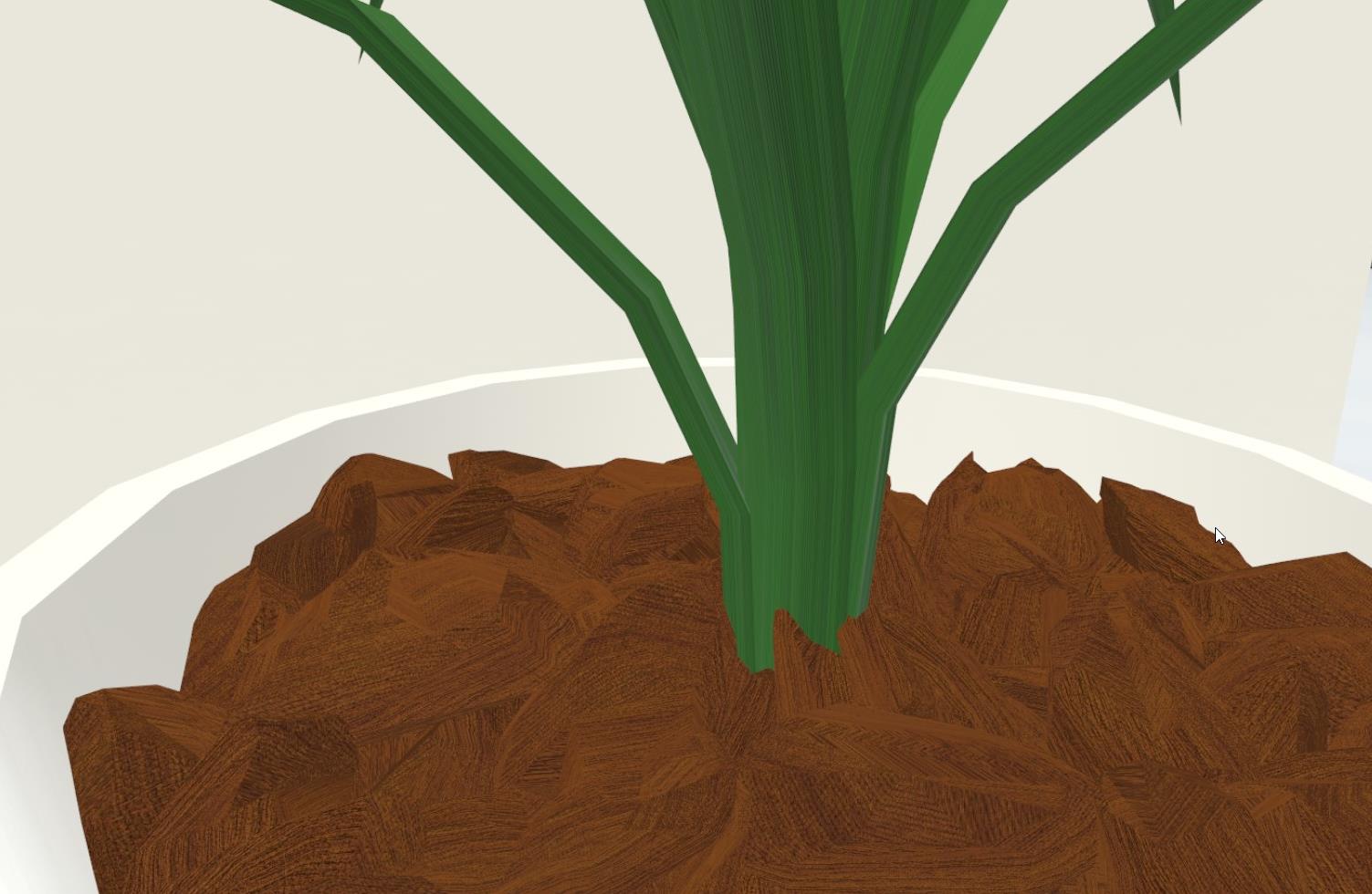 Kanonji 植木をvket5ブースに組み込む 容量カツカツでテクスチャは一切増やせない ずっと木と布2種のpbr シームレステクスチャを使いまわしてるんだけど 割とうまくはまり込んだ 葉には木のnormal Mapと布のao Mapと単色の緑 バークチップには木のcolor
