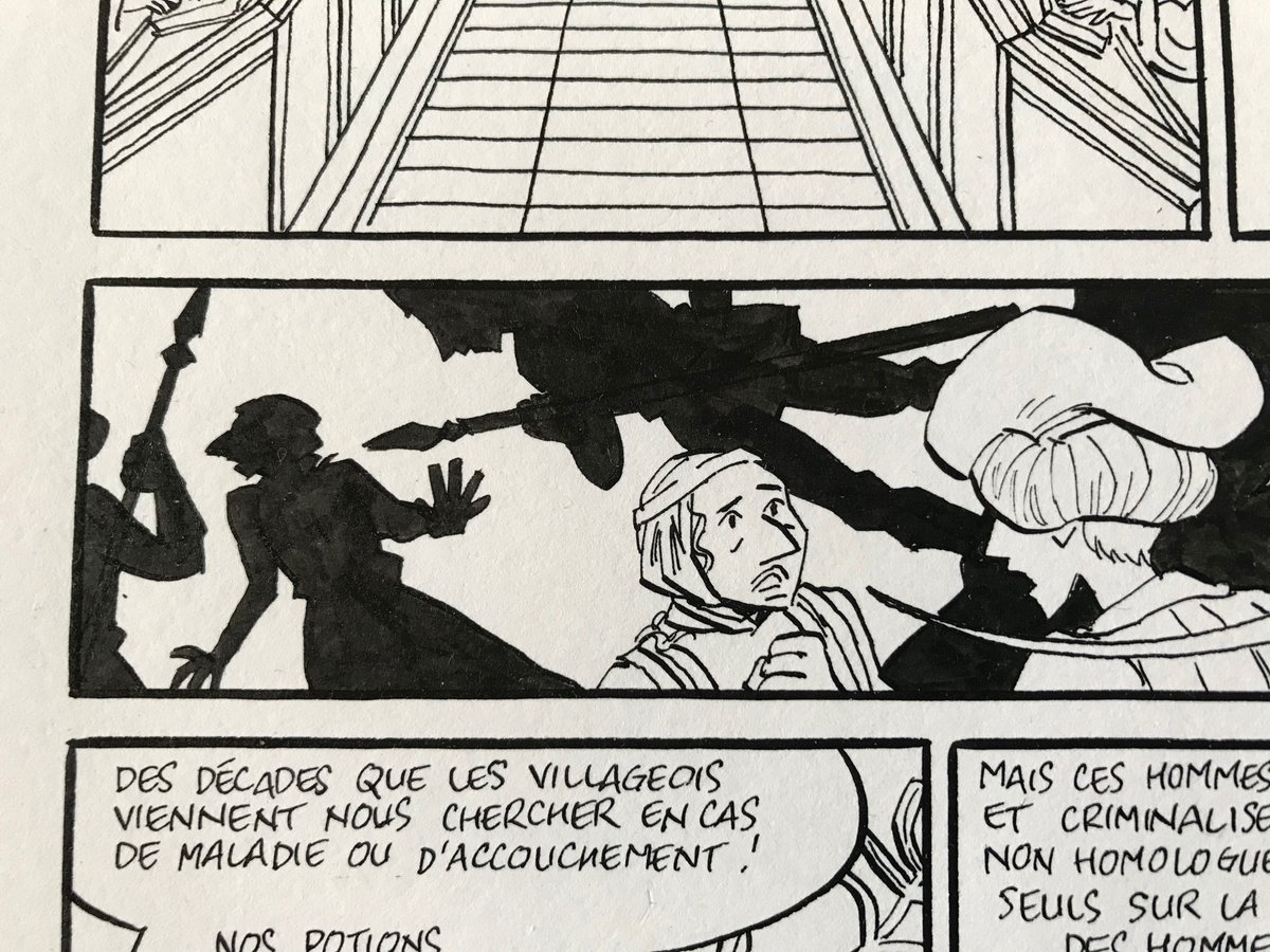 singeonwaters's tweet photo. Quelques gros plans des pages de ces derniers jours avec mon pouce pour l’échelle #echelle1 #sorcières #julietteihler #singeon https://t.co/AZvKc8MeLi