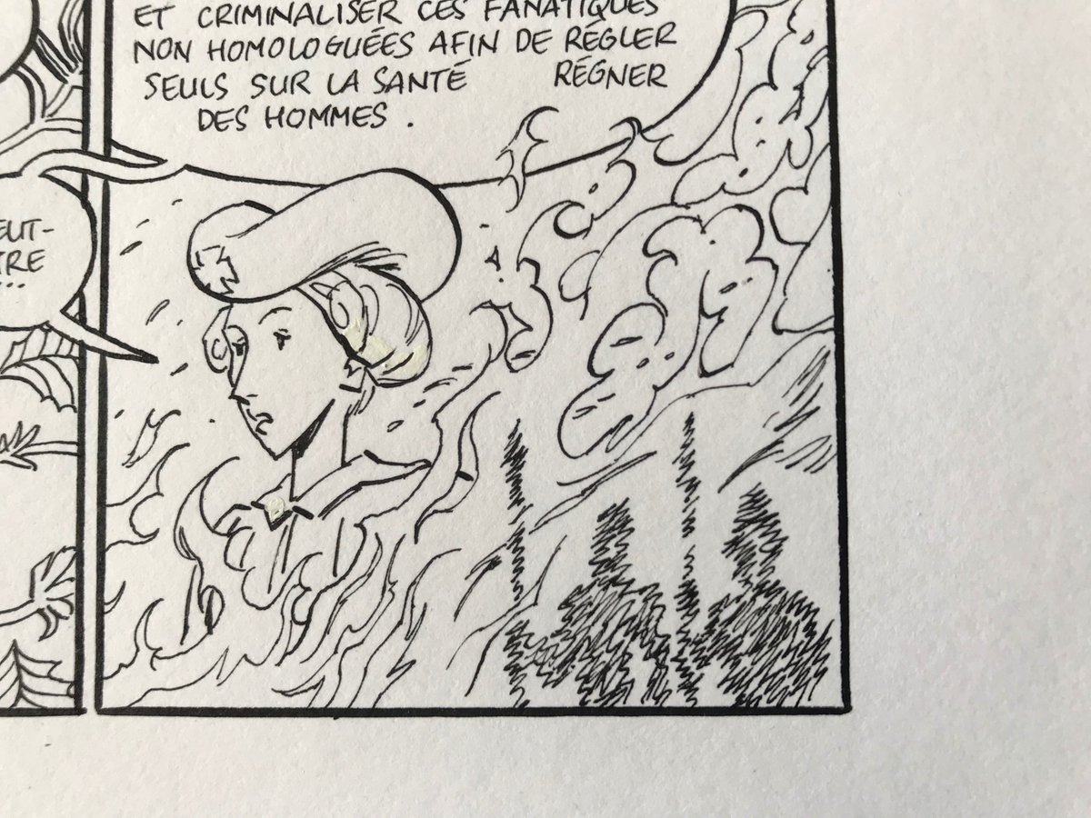 singeonwaters's tweet photo. Quelques gros plans des pages de ces derniers jours avec mon pouce pour l’échelle #echelle1 #sorcières #julietteihler #singeon https://t.co/AZvKc8MeLi