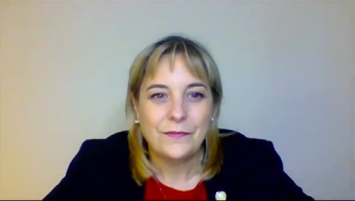 Juan Francisco Pulido Pulido, presidente de la SEDEN y Patricia Arribas Cobo, vicepresidenta de la SEDEN moderadores de la conferencia inaugural “Fragilidad un reto asistencial en las personas mayores” #SEDEN20