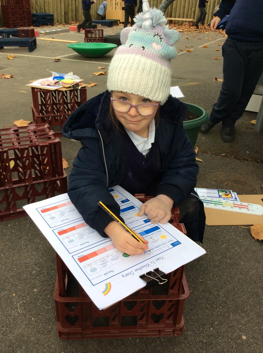 DarellSchool's tweet image. Peake Class are taking on the @RSPB_Learning #WildChallenge. This week our weather wizards have been watching the weather. They kept a weather diary, and learnt how to measure temperature and rainfall. They also thought about how the weather makes them feel #goingforbronze