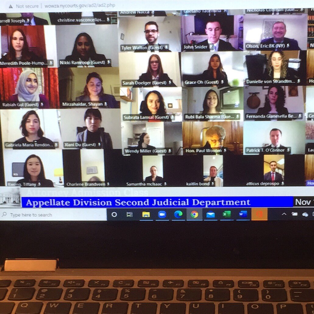 hitthehighbar's tweet photo. How exciting to watch my former student get sworn in to the New York bar today! Another virtual swearing in ceremony. Congratulations, New attorneys! Bravo!
.
.
.
#barexam #newyork #bartutor #barprep #hitthehighbar #writeforthebar https://t.co/sDa4NRa4By