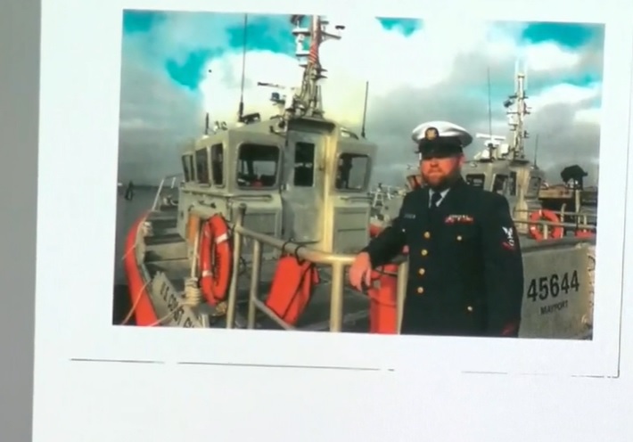 Allison McMichael reads a letter her son Travis McMichael got while as a lifeguard in which he helped save a life at Camp Courage in 2003. She talks about him joining the Coast Guard.  #AhmaudArbery  @wsbradio