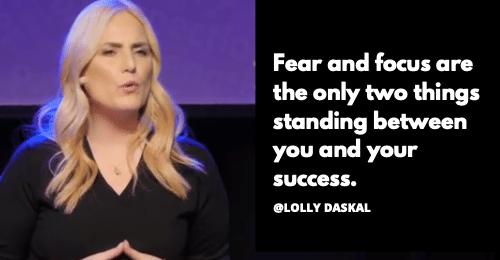 LollyDaskal's tweet photo. Fear and focus are the only two things standing between you and your success. 
~@LollyDaskal https://t.co/ppfSHzIgez #Leadership #Management #TedTalk #Tedx #Speaker https://t.co/BkMKH2iACp