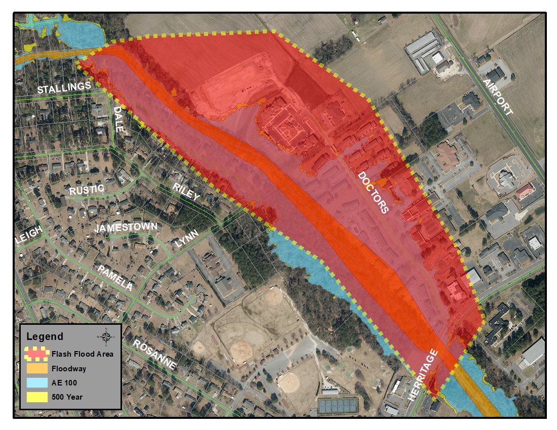 KinstonPlanning's tweet photo. We are presently under a flash flood warning. Be careful as you travel, and pay particular attention if you are driving or reside in these areas (1/2). https://t.co/4EnYLuyFbf