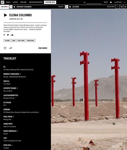 BULLETDODGERECO's tweet photo. Thanks to ELENA COLOMBI for playing Suna Path's 'Path Of The Monk' on her latest NTS radio show.
Check out here - https://t.co/C3MFwDuiTp
Check out the full release on Bandcamp https://t.co/Fyj6dNyU3O
@ElenaColombi @NTSlive
#ntsradio #elenacolombi #sunapath https://t.co/z4JsefEPm5