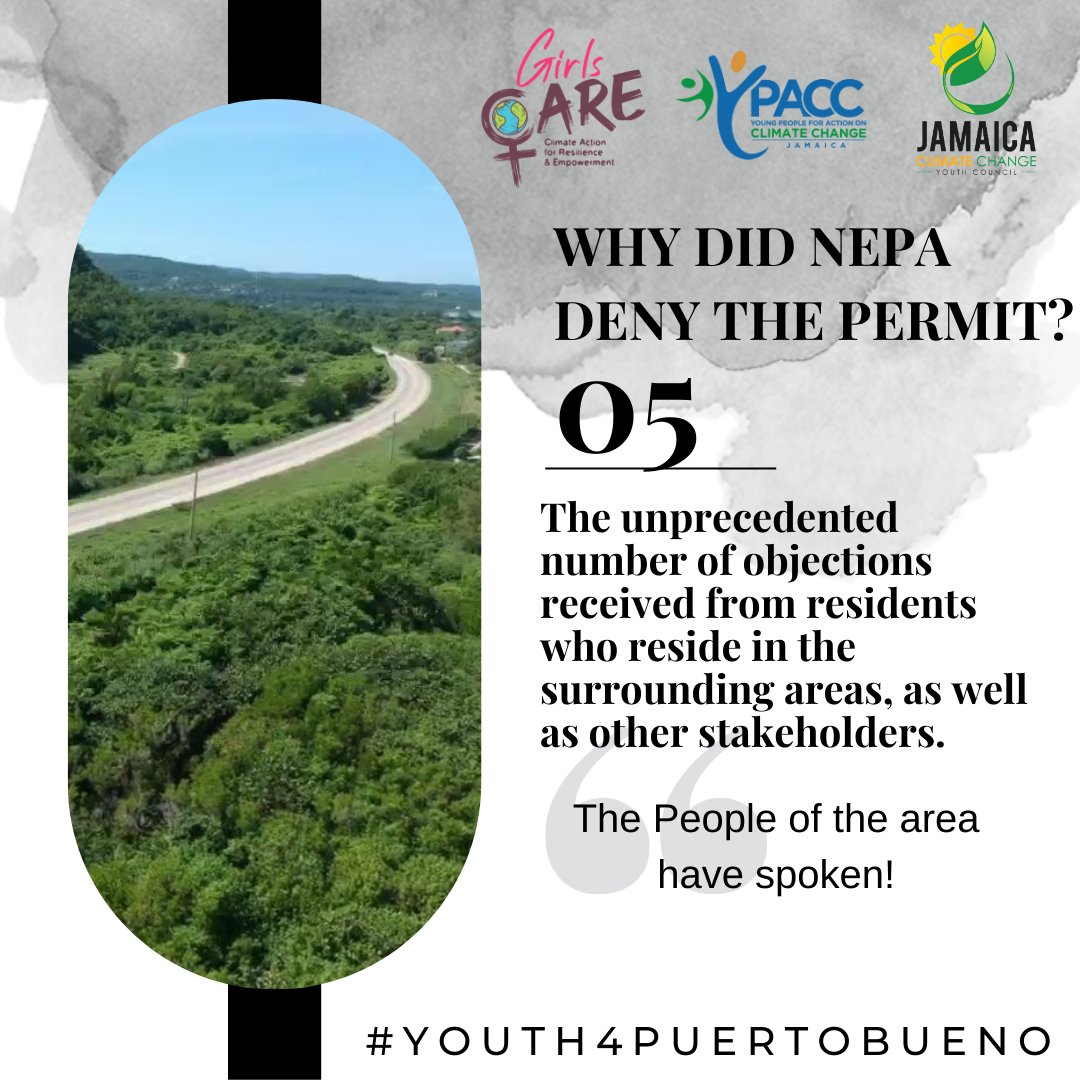 Why did NEPA deny the permit? (Cont'd) #Youth4PuertoBueno 3/3