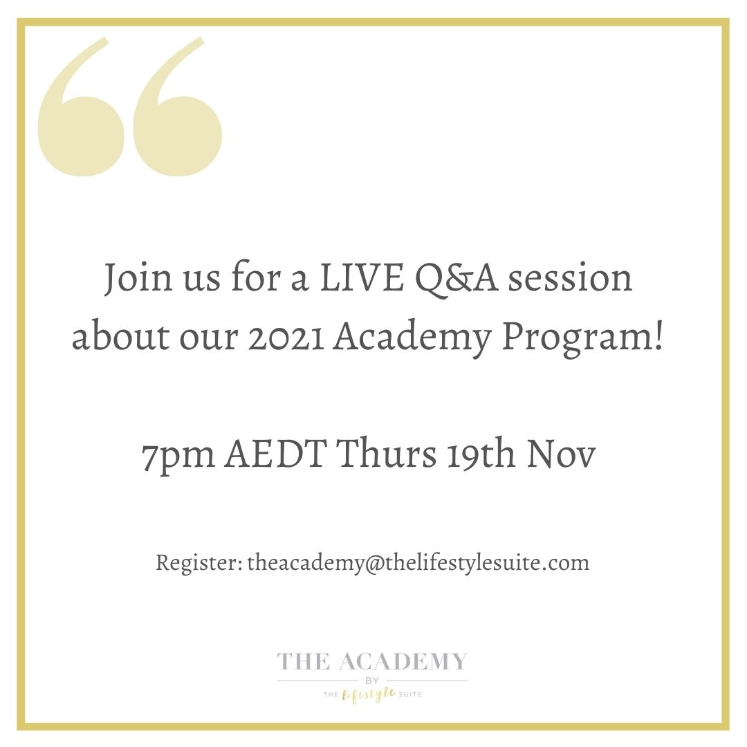 The Lifestyle Suite (@lstylesuite) on Twitter photo If you're an expert looking to develop your media profile, you can’t afford to miss this. Hear from the TLS team and some of our 2020 cohort! A year from now, you’ll wish you had started today🌟 TO REGISTER: theacademy@thelifestylesuite.com If you're an expert looking to develop your media profile, you can’t afford to miss this. Hear from the TLS team and some of our 2020 cohort! A year from now, you’ll wish you had started today🌟 TO REGISTER: theacademy@thelifestylesuite.com
