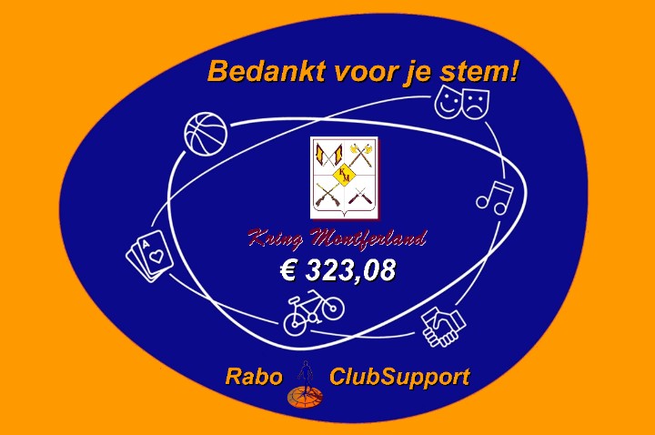 Kring Montferland bedankt iedereen die op ons heeft gestemd. Met deze #bijdrage kunnen wij ons #bestedingsdoel realiseren.
#KringMontferland
#SchutterskringMontferland
#Erkentelijk
#RaboClubsupport 
#Rabobank Arnhem en Omstreken