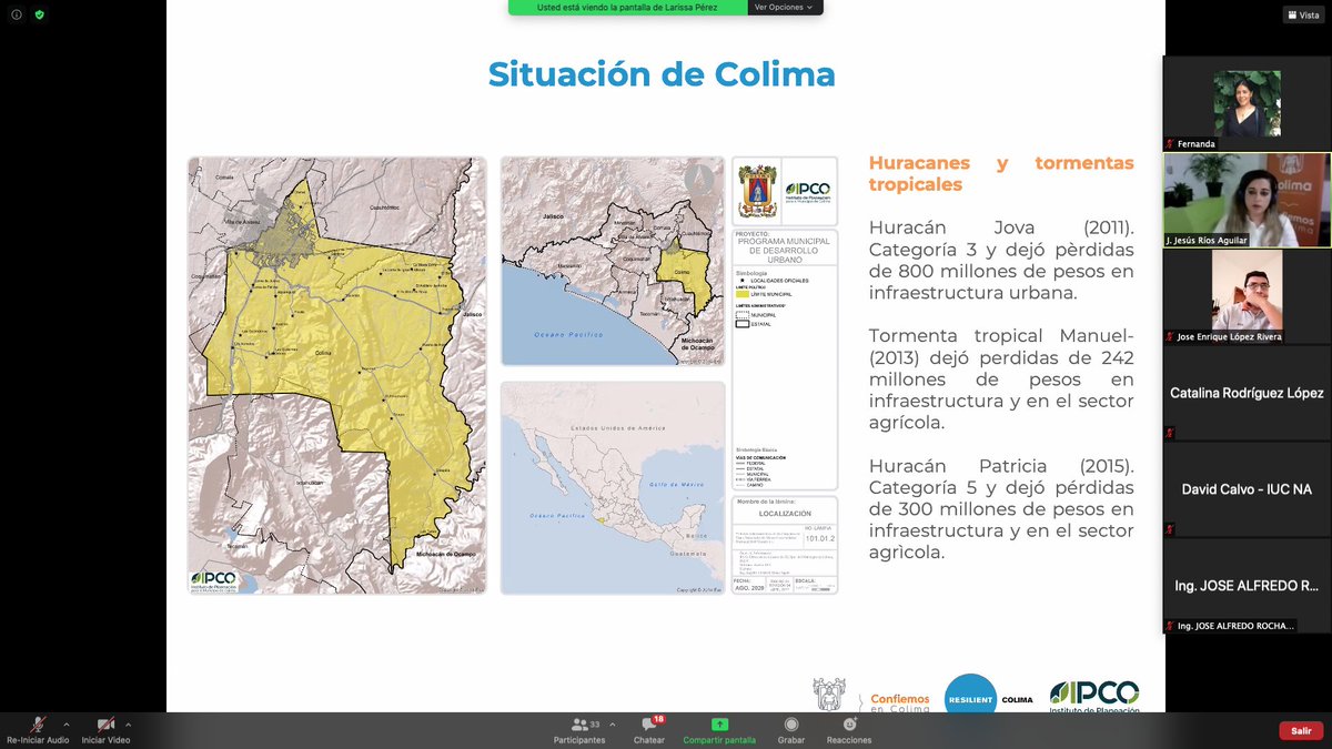 Concluimos con éxito la primera sesión del Taller Virtual de Inicio de Actividades para Elaborar el Plan de Acción Climática del Municipio de Colima, para el @GCoMLAC  convocado por el <a href="/ColimaMunicipio/">H. Ayuntamiento de Colima</a>  en coordinación con el IPCO y <a href="/ColimaResilien1/">Colima Resiliente</a>.