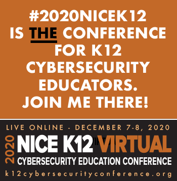iKeepSafe's tweet photo. Hey #STEMeducators! #CyberCareerWeek is a great time to get registered for the #2020NICEK12 Cybersecurity Education Conference. Get your tix today!

https://t.co/a2N8EQaESY

#cybercareerweek #MyCyberJob #2020NICEK12 #STEMeducat #stemeducation https://t.co/GlqgePzvZ5
