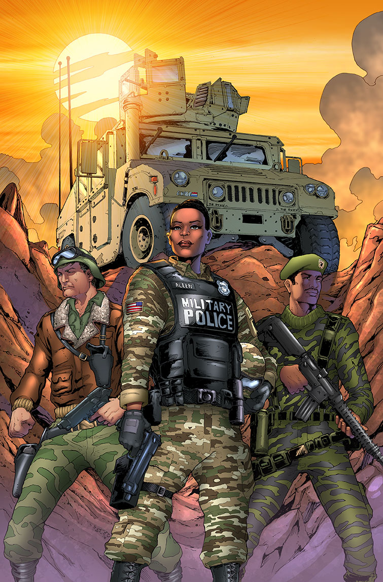 TomWaltz's tweet image. Who is Sgt. Regina Allen? Find out starting in #GIJoe A Real American Hero #281 #MurderByAssassination Part 1, when Living Legend #LarryHama, superstar artist @glovestudios &amp;amp; colorist-extraordinaire @jbrowncolors combine to bring you the origin of a brand-new JOE! @IDWPublishing