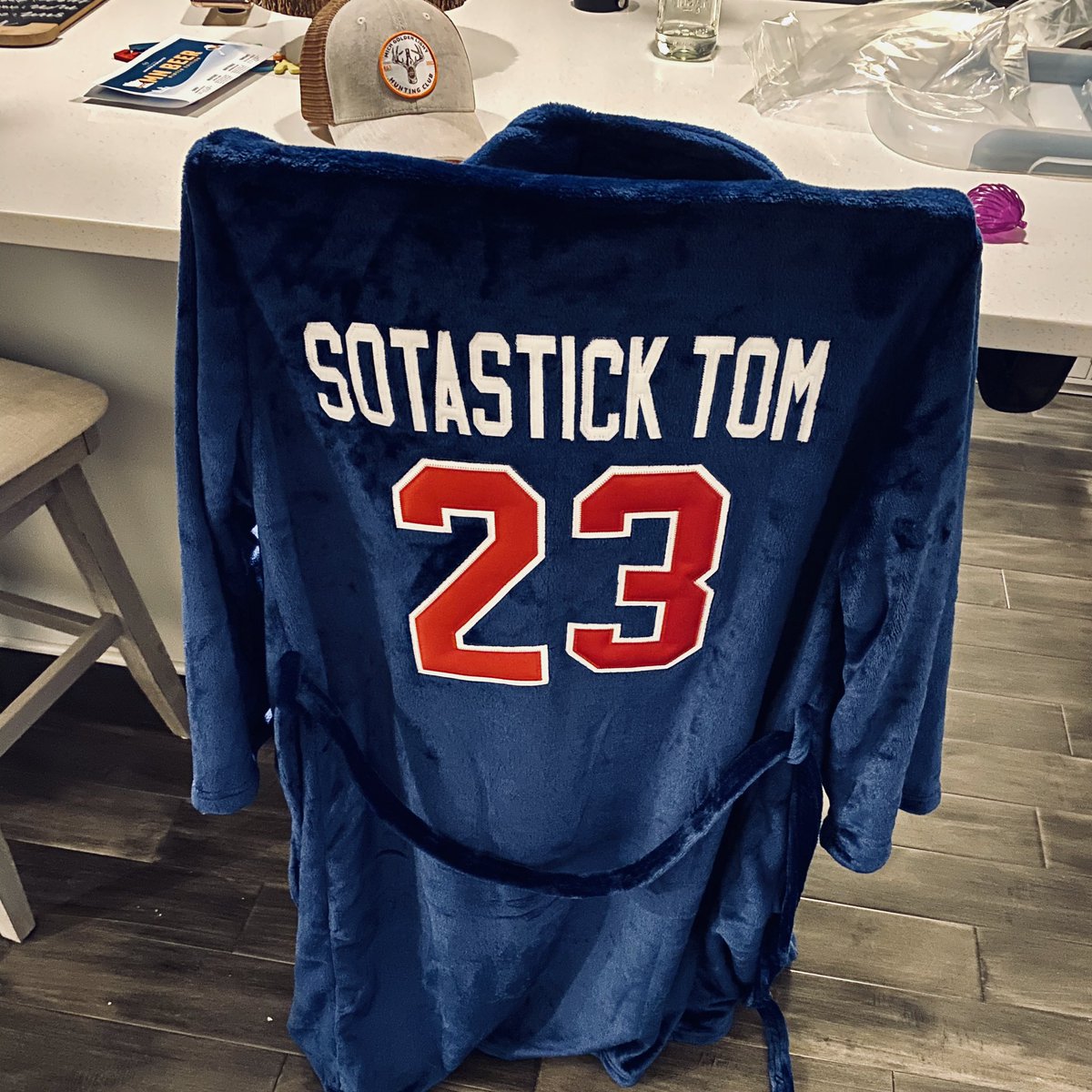 SotaStickTom's tweet photo. Is baseball back yet?! The first batch of #RallyRobes are finally completed. Thank you to everyone who got in on one. Stay tuned for your shipping notifications! https://t.co/nnNvIIxeLT