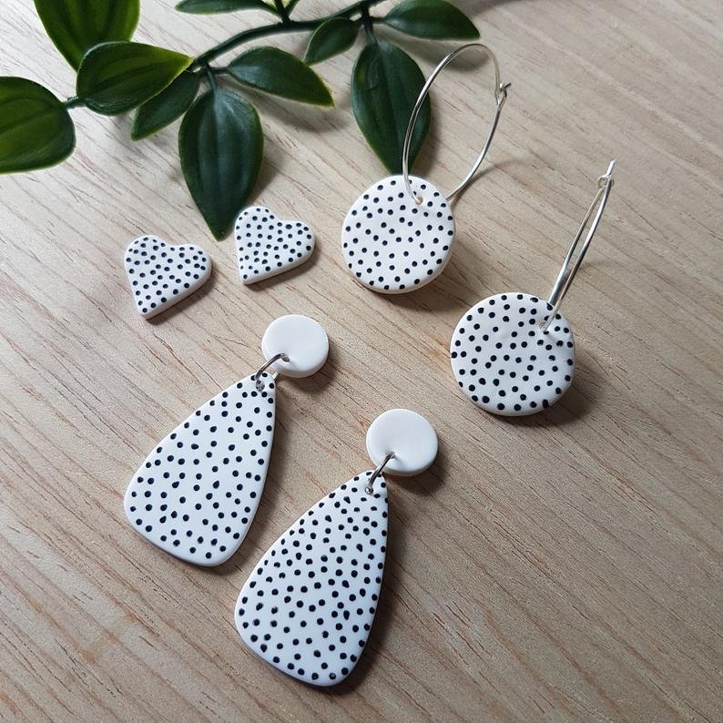 LYDVENT DAY 8 another jeweller, this time in the form of beautiful clay piecesLydia turns her designs into hoops, studs, and drops, so you can find the perfect pair. It would be SO cute to buy matching pairs for you and your friends/mum and sis!AFF:  https://tidd.ly/2UmA4RQ 
