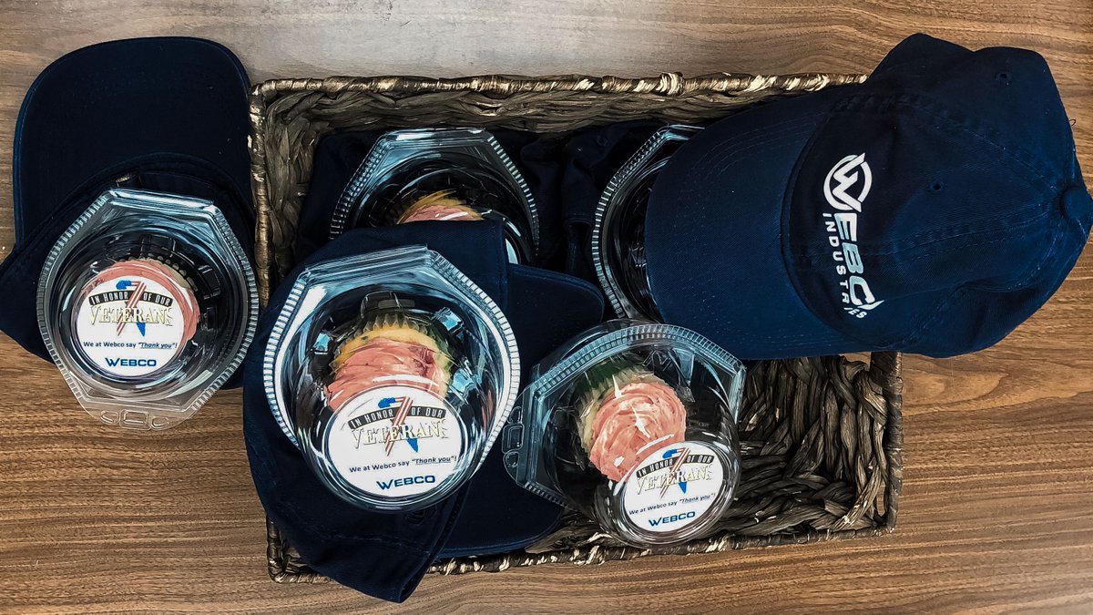 webcotube's tweet photo. Yesterday, the Webco team at Oklahoma Carbon celebrated the veterans at their facilities with honorable mention, Webco branded hats, and cupcakes.
To learn more about #WebcoEmployees who have served our country, take a look at this video: https://t.co/LZpbQwDPKu. https://t.co/T9pBumMpMG