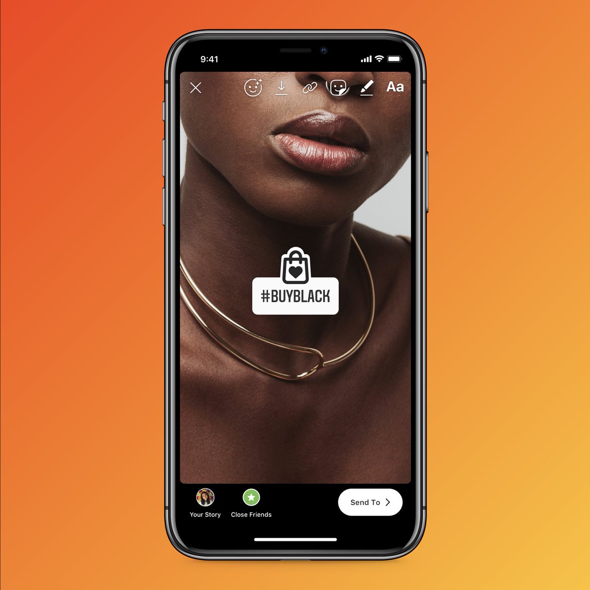 instagram's tweet photo. We have a new #BuyBlack story sticker you can use to support your favorite Black-owned businesses, especially this holiday szn ❤️ https://t.co/pRxsAef8Uc