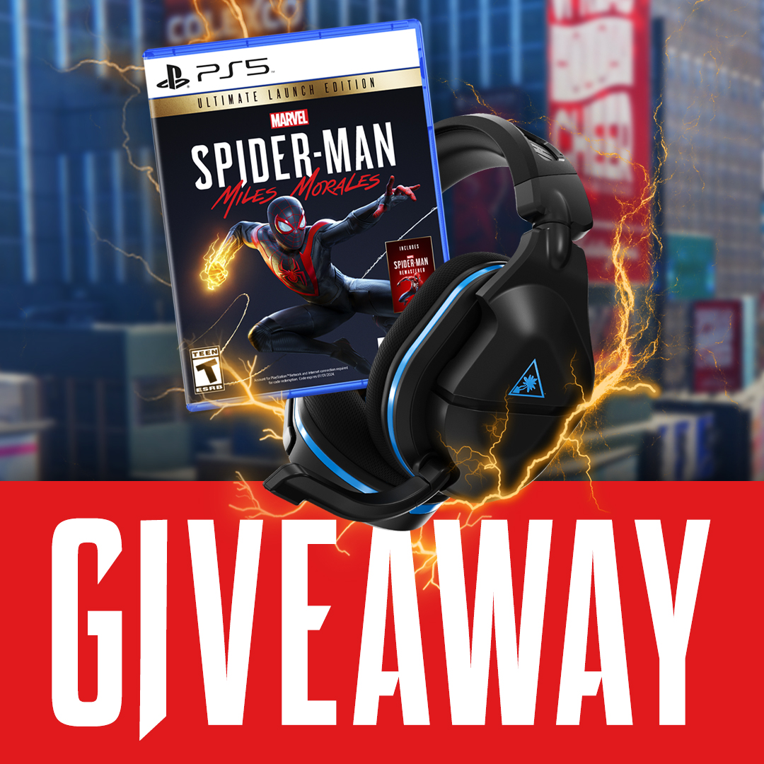 TurtleBeach's tweet image. This one's big... Miles Morales Ultimate #PS5 FLASH GIVEAWAY starts now! ⚡

🕷️ Follow @TurtleBeach
🕸️ RT + Like
🗽 Tag a friend

Ends tomorrow!!