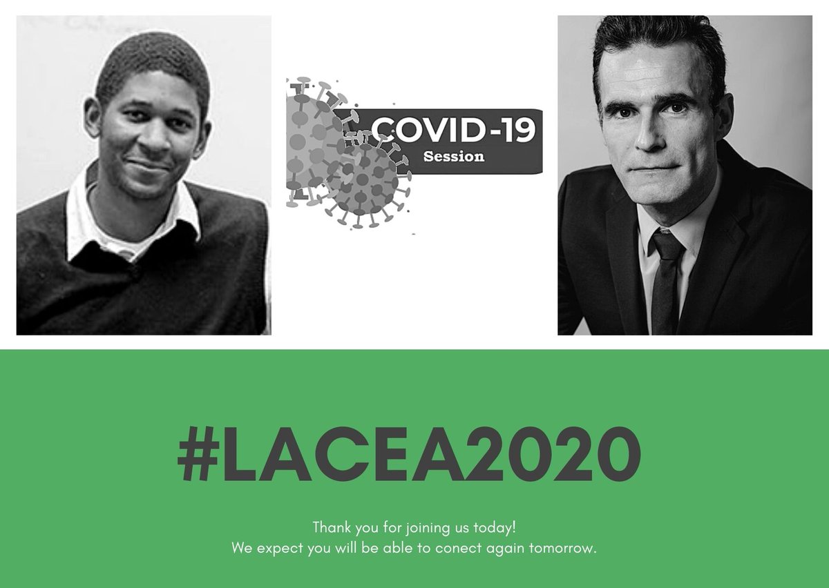 voxlacea's tweet photo. Thank you all for attending today's webinars at #LACEA2020. We are looking forward to meeting you again tomorrow! https://t.co/bt1qQiEpEX