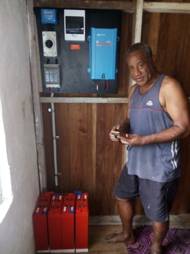SolarFiji's tweet image. 0.60kWp Offgrid Solar System in Naori, Moala, Lau

solarfiji.org/offgrid-solar-…

#solarfiji #Moala #lau #fijiislands #victronenergy #naradapower #canadiansolar #offgridsolarsystem #renewableenergy #residentialproject