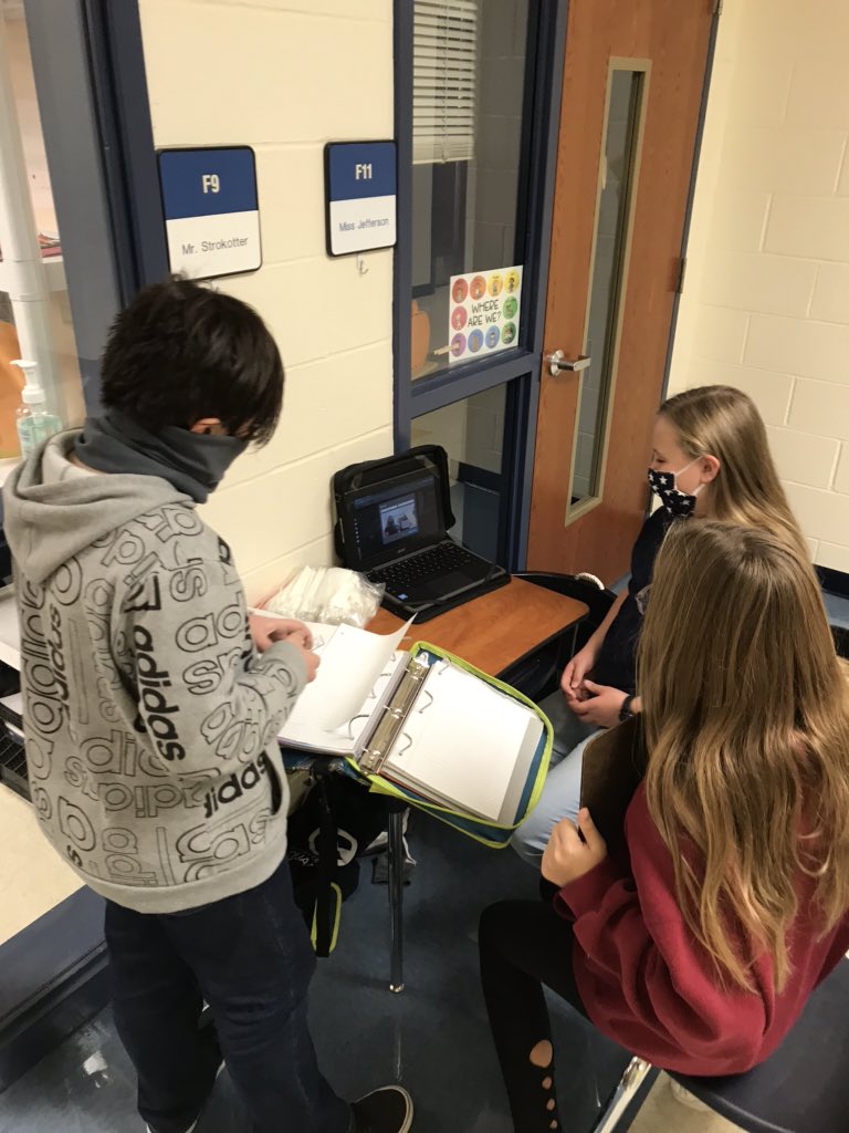 Principal_PeteJ's tweet photo. I got to hang out with Mr. Strokotter’s Core 1 class today. They added and subtracted rational numbers and made videos explaining how they did it. Some real Mathletes at LVE!!! #LVELearns #LionsStickTogether https://t.co/BeskYhvda0