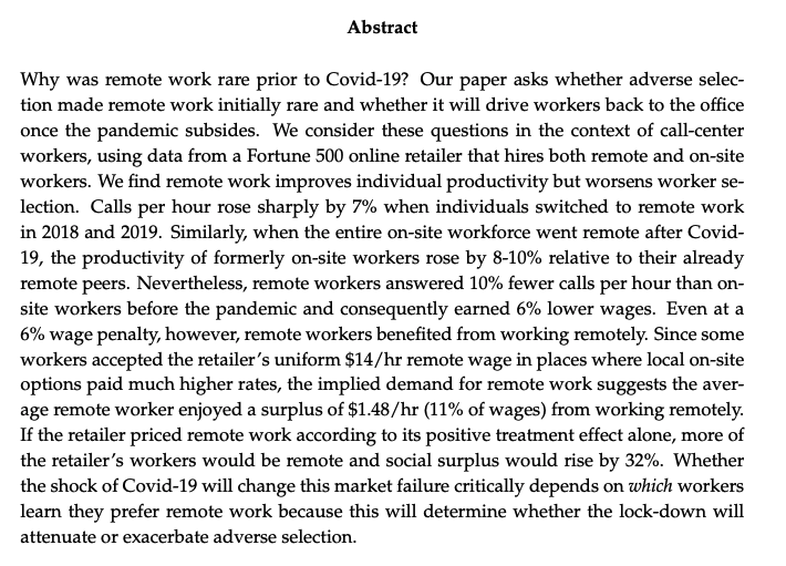 Emma HarringtonJMP: "'Working' Remotely? Selection, Treatment, and Market Provision of Remote Work"Website:  https://scholar.harvard.edu/eharrington 