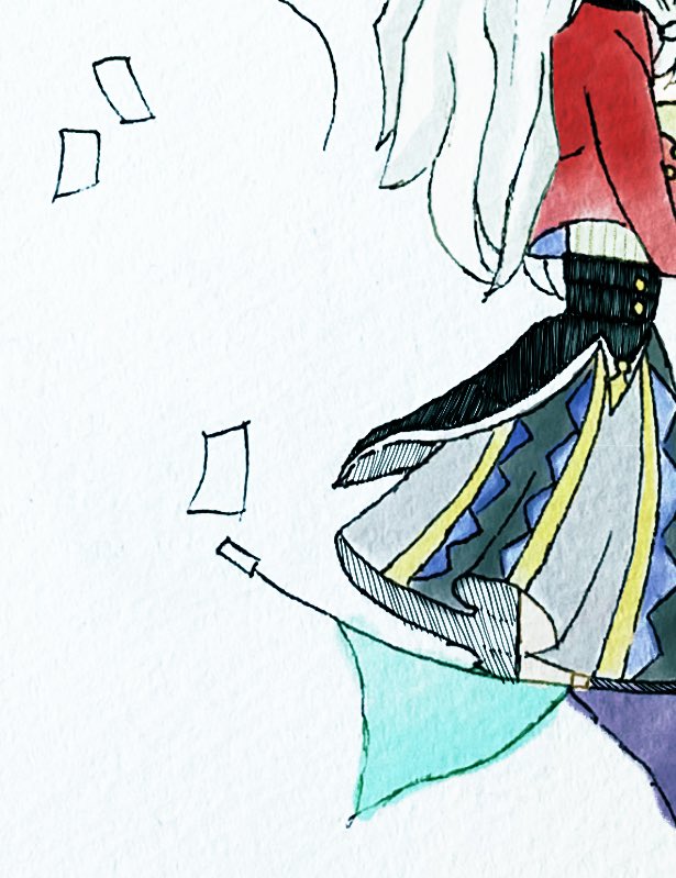 別ジャンル描いてます。この描き方最近お気に入り☺️