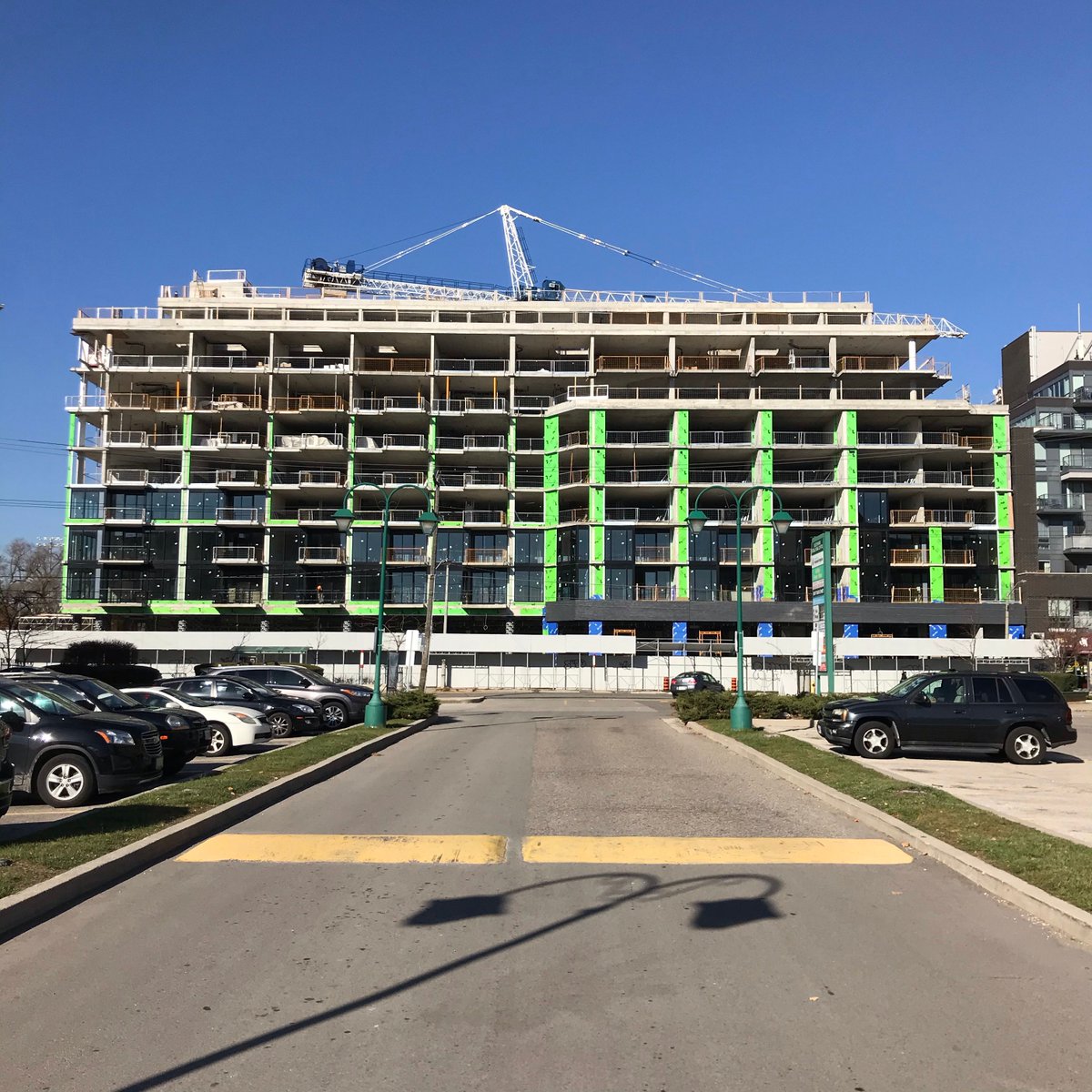 Topped off with windows underway and interior finishes starting at Queensway Park <a href="/UrbanCapital/">Urban Capital</a> <a href="/rawdesignTO/">RAW</a>