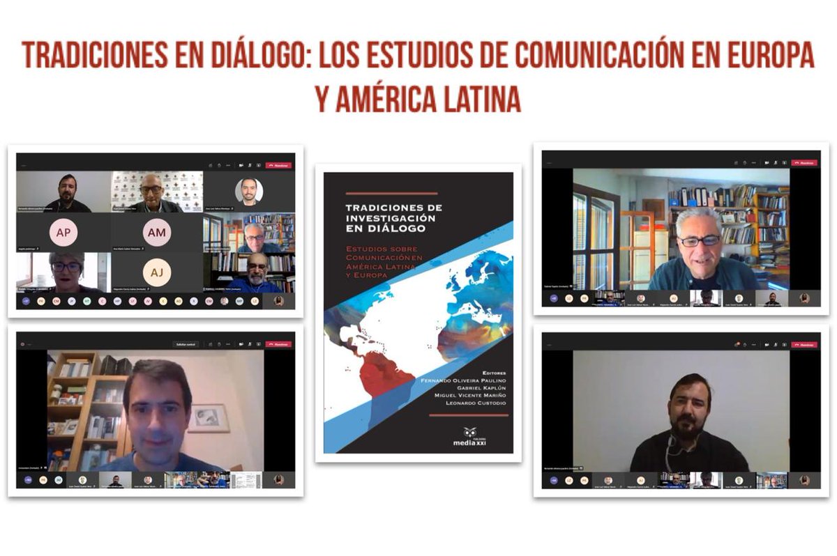 alaic2020's tweet photo. Tradiciones en diálogo: los estudios de comunicación en Europa y América Latina es el resultado del trabajo colaborativo entre @alaicorg y @ECREA_eu.

Así se vio la presentación de este libro en #ALAIC2020.

#CongresoALAIC @upbcolombia #UPB. https://t.co/WmyIfCiwuR