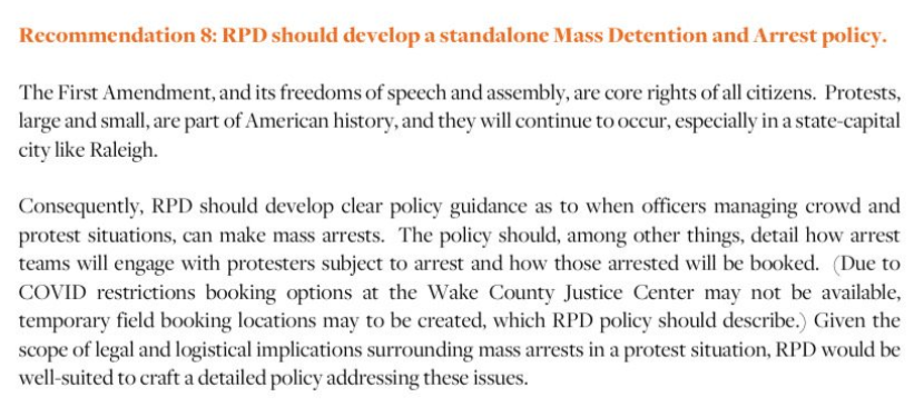 The 21CP Solutions report was released earlier this week. Unsurprisingly, the firm recommended more brutality, including: increased surveillance via helicopter/CCTV/drones, mass arrest policy, liaisons, further criminalizing "un-permitted" protests, more cops & equipment.3/4